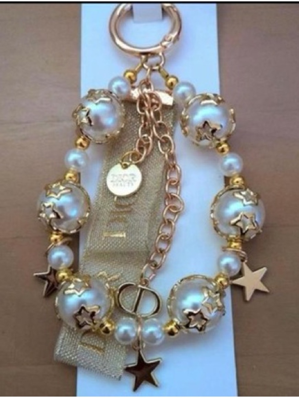 Christian Dior Key Ring Bag Charm Star VIP-GWP New Unused - Picture 3 of 7